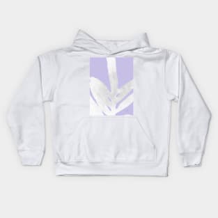 Green Fern on Lavender Inverted Kids Hoodie